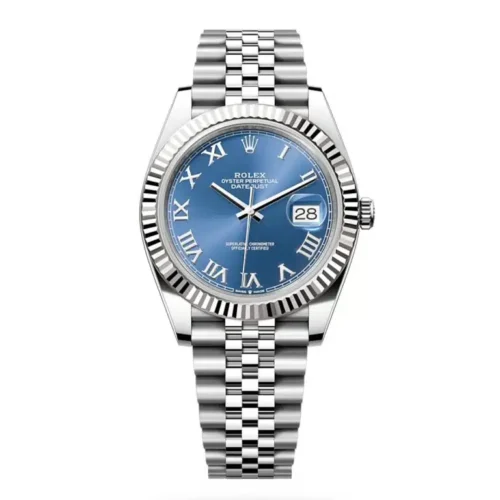 DateJust 41 126334 QF 1:1 Best Edition 904L Steel Blue Roman Dial on Jubilee Bracelet QF3235 (149g)